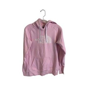 The North Face Pink Women's Logo Pullover Hoodie Sweatshirt Size Small